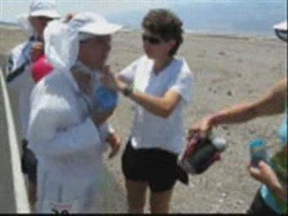 Courir dans la chaleur et sous le soleil