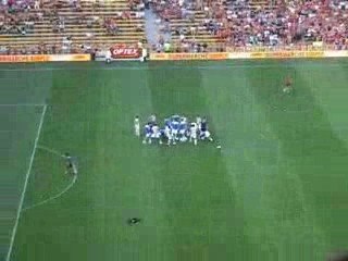 Supporters auxerrois lors du lens -aja du 15/08/2009