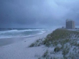 Tropical Storm Claudette Video Navarre Beach Florida
