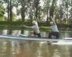 Erik and Madis Compete in C-2 1000m Race