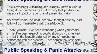 Eliminate Public Speaking Panic Attacks-No medication-Part 3