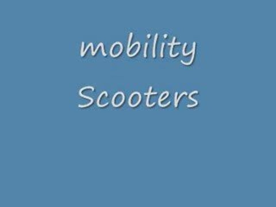 Mobility products