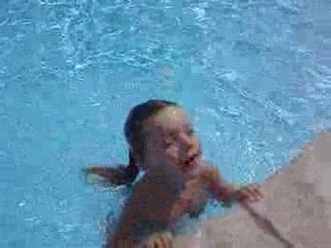 Maria nage sans brassard ! 16 août 2009