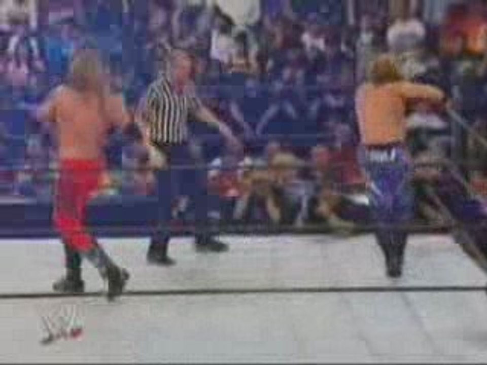summerslam2004 intercontinal champion batista vs edge vs y2j