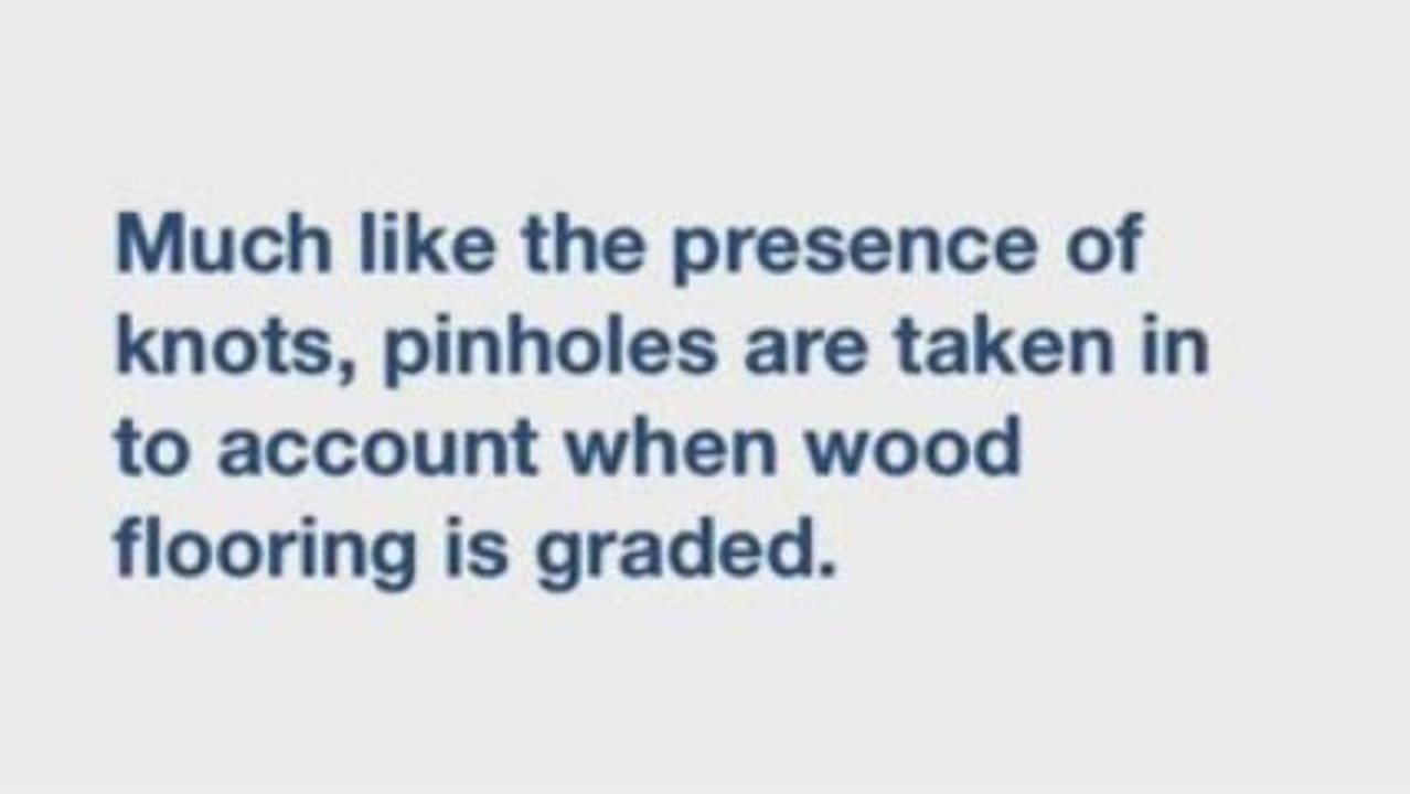 Wood Flooring Glossary Series: Pinholes in wood flooring