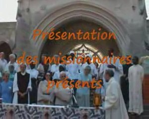 Présentation des missionnaires à Béhuard 16 août 2009