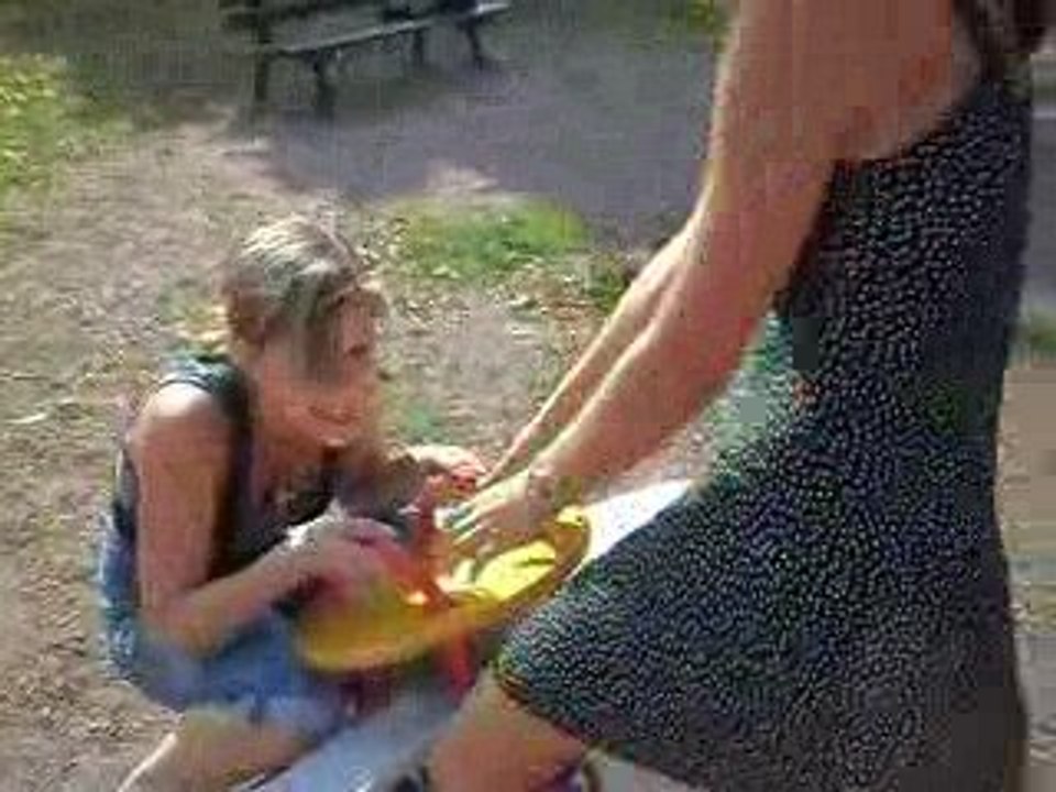 Le parc avec Marine et Chloé.