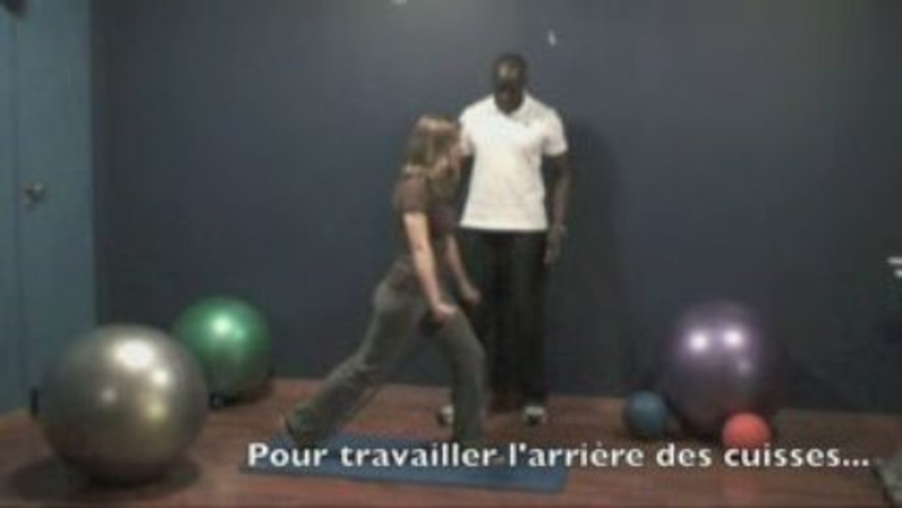 Je travaille l'arrière des cuisses !