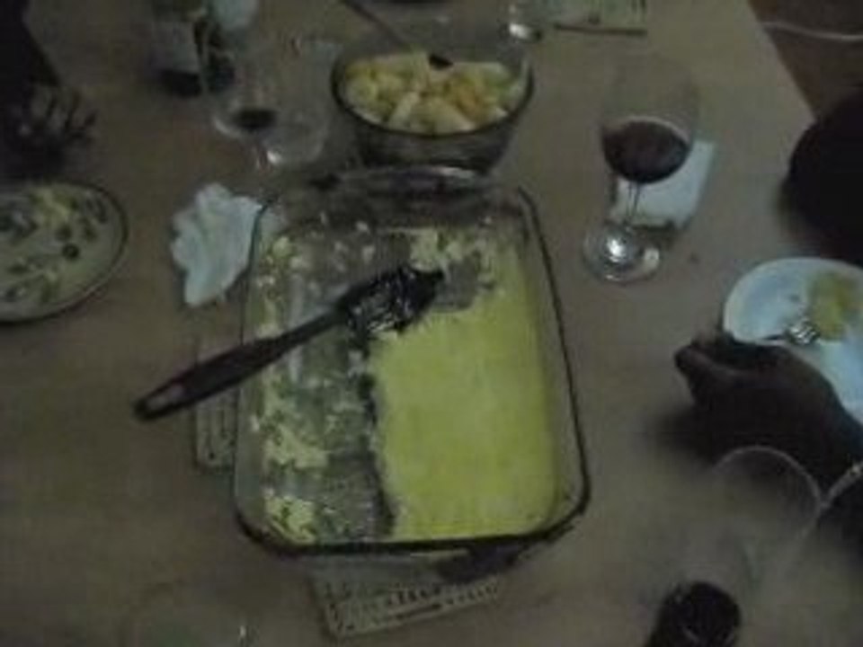 Premier diner à la maison
