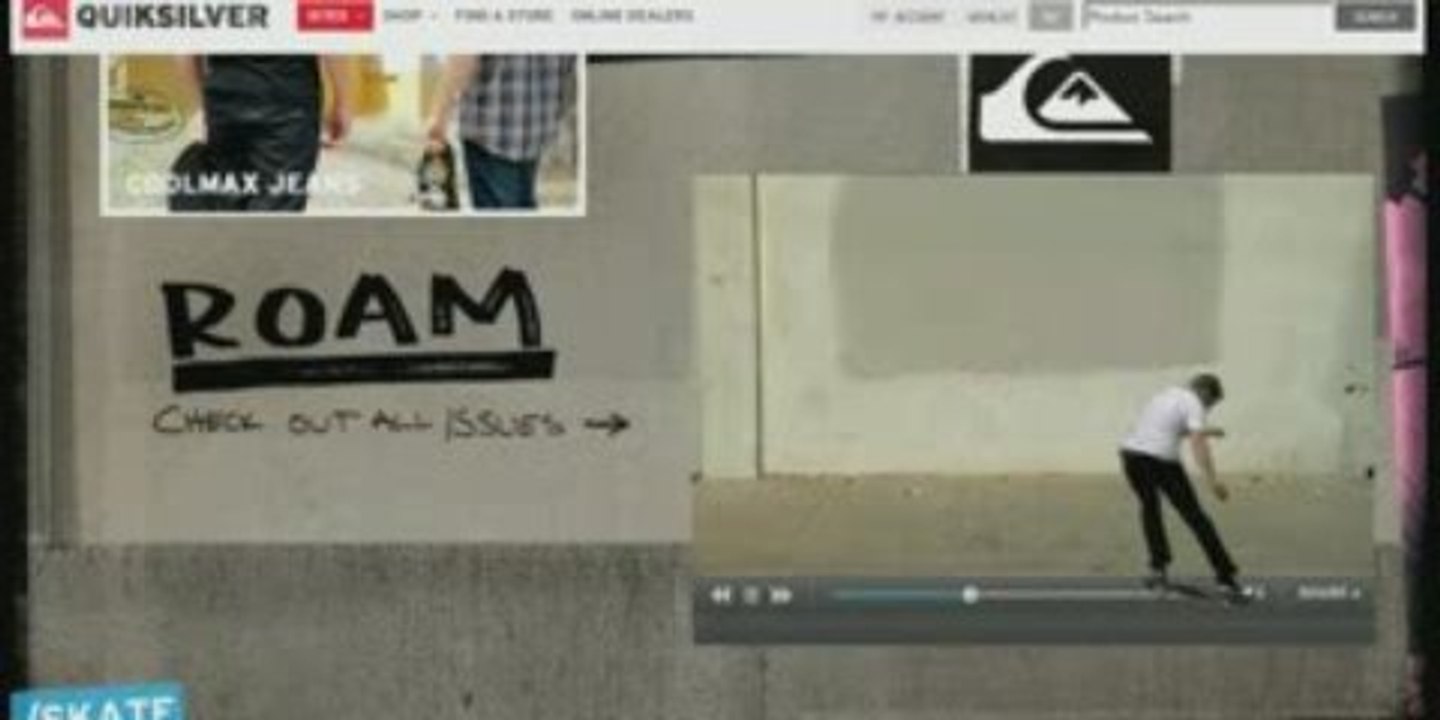 Skateboard riders breaking out of the video player