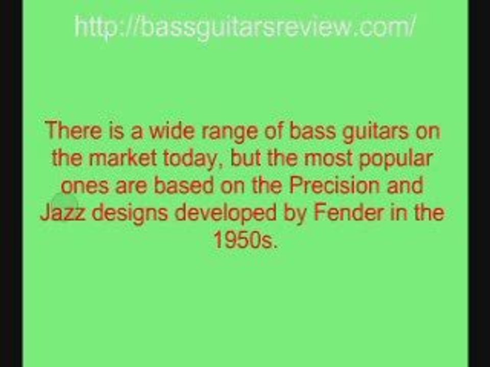 Information and reviews on Bass guitars