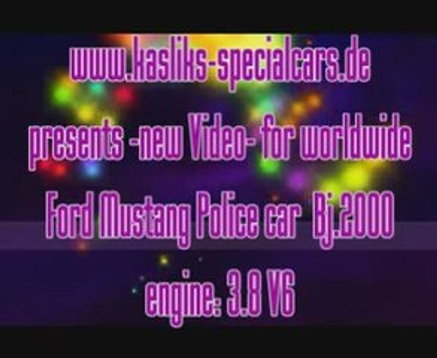 Ford Mustang 3.8L +NOS V6  police car 2000