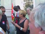 Manifestation des SETILA devant la Société Générale