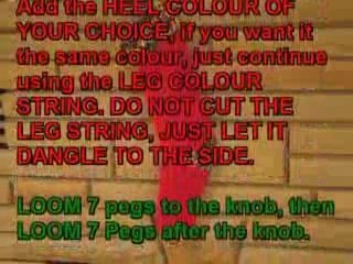 Christmas Stocking Loom Knitting Tutorial