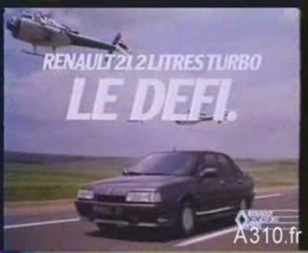 Pub francaise Renault 21 Turbo