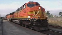 BNSF #5451 W/ a Nice Crew & a Grain Train