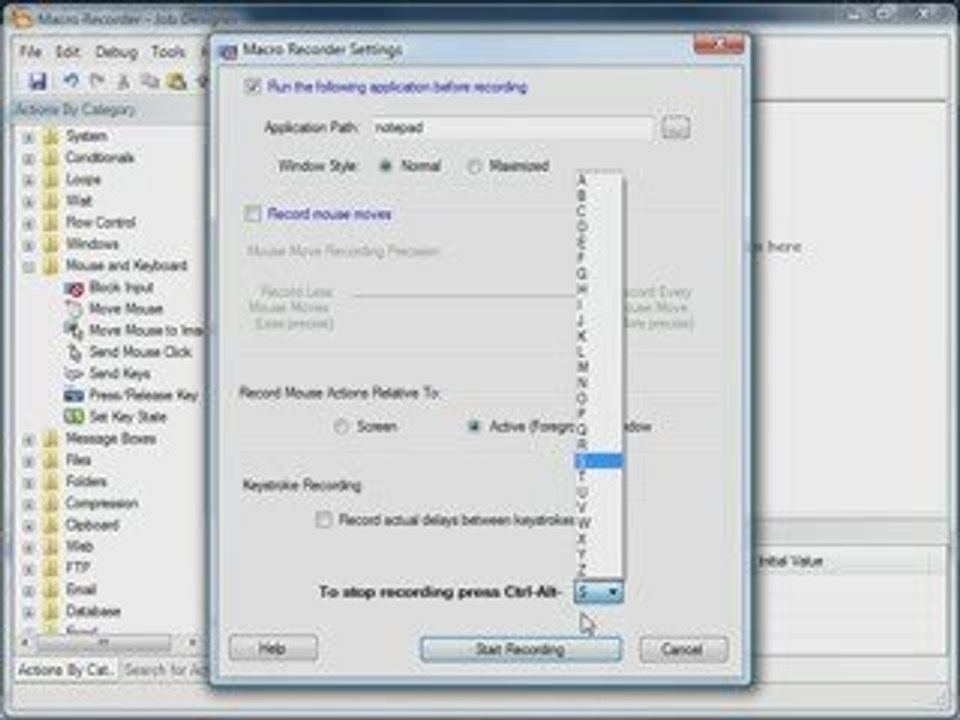WinAutomation Tutorial -  Macro Recorder