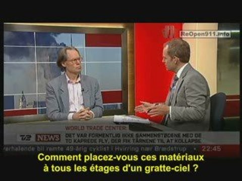 Interview du scientifique Niels Harrit TV danoise ReOpen911