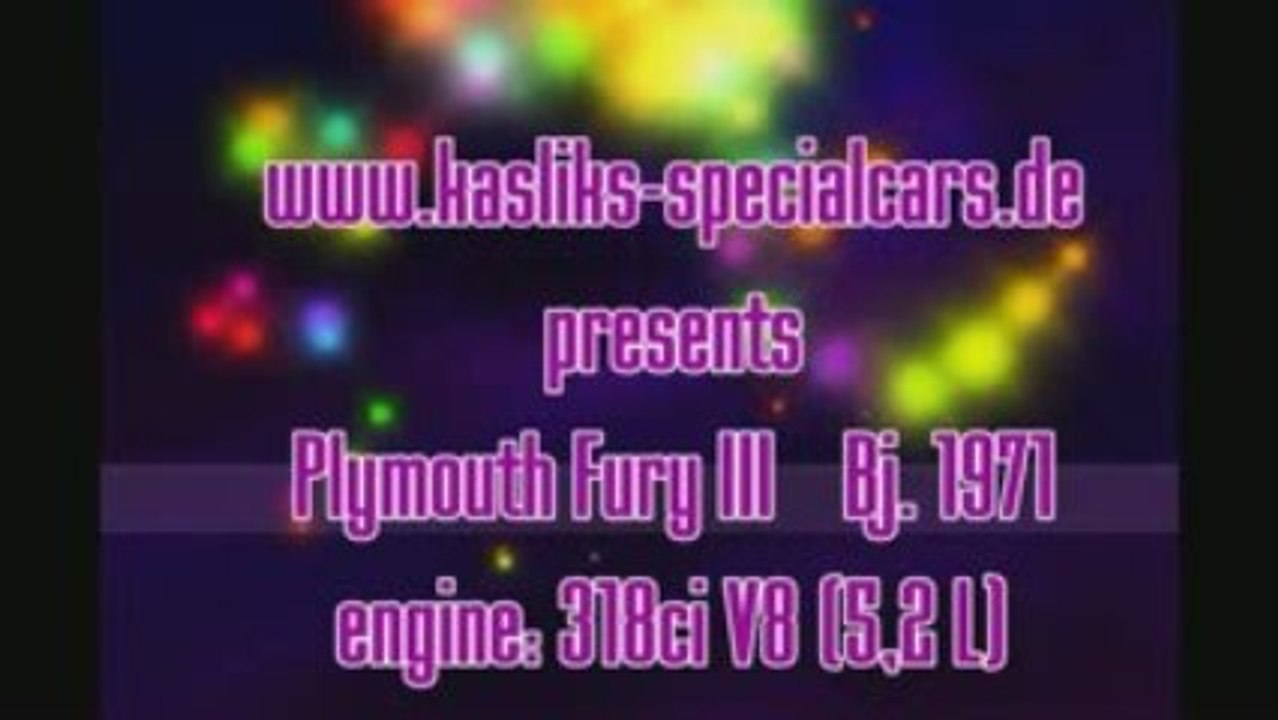 Plymouth Fury III 318ci (5.2L) V8 1971