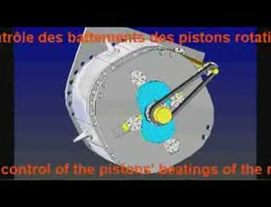ROTARY PISTONS MACHINE WITH CONTROLLED BEATING