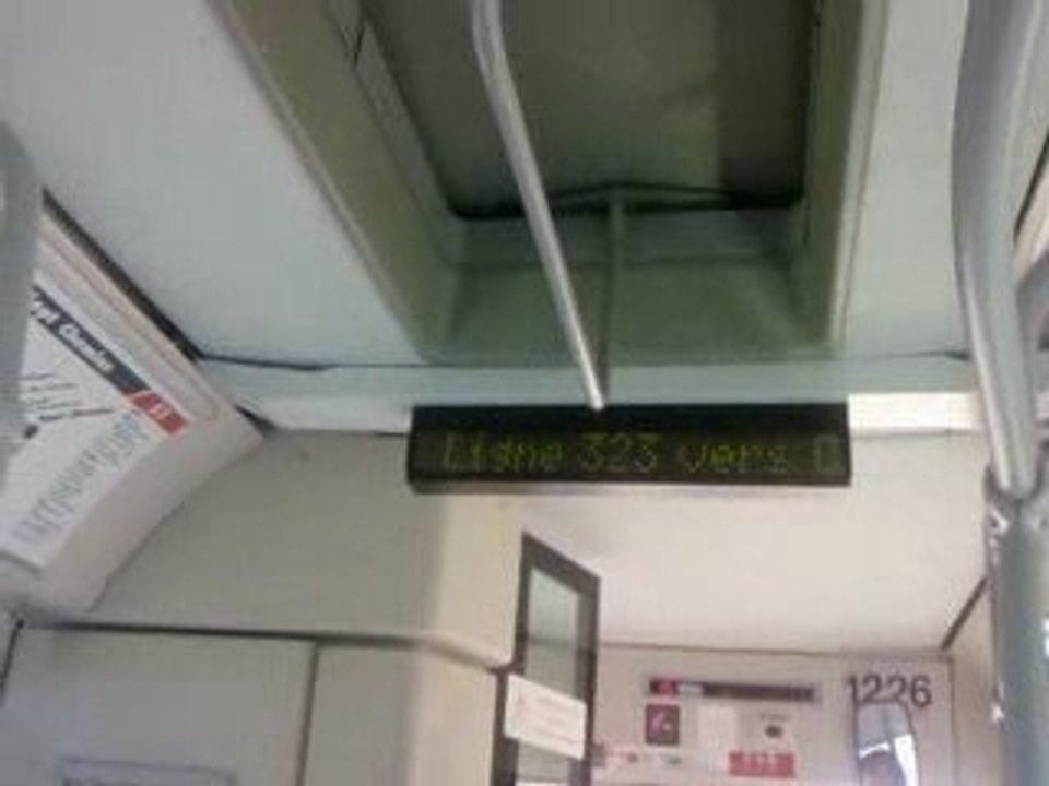 Ligne 323 vers Centre de Maintenance Tramway