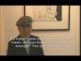 Leonard Cohen interviewed at his Art exhibition