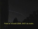 CHEMTRAILS du 18 août 2009 à l'aube. (Paris)