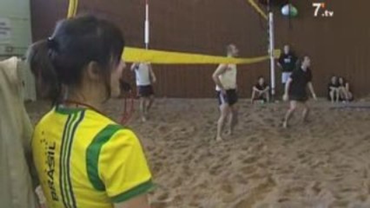 Du beach-volley en hiver