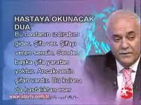 hastaya okunacak dua - NihatHatipoglu.Org