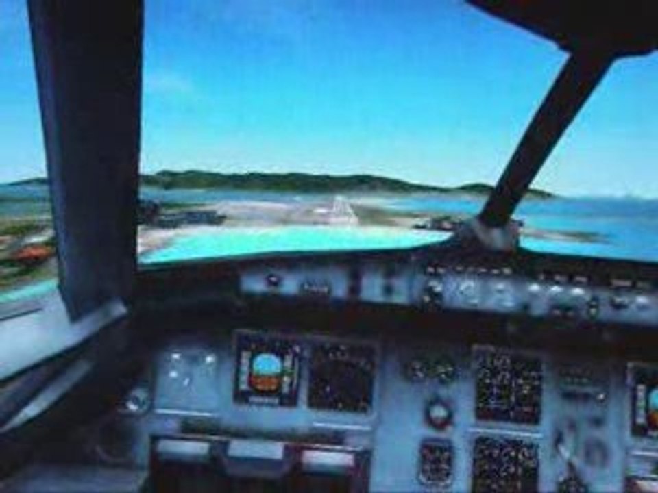 Entrainement pr Atterir à Saint Martin - A321