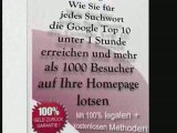 NEUHEIT Google Top 10 Rankings unter 1 h mit jedem Keyword