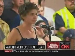 Barney Frank Confronts Woman At Townhall