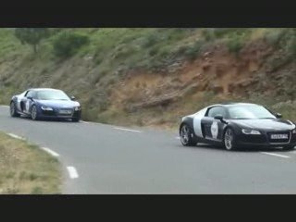 Route des crêtes lors du rallye Audi R8 2009