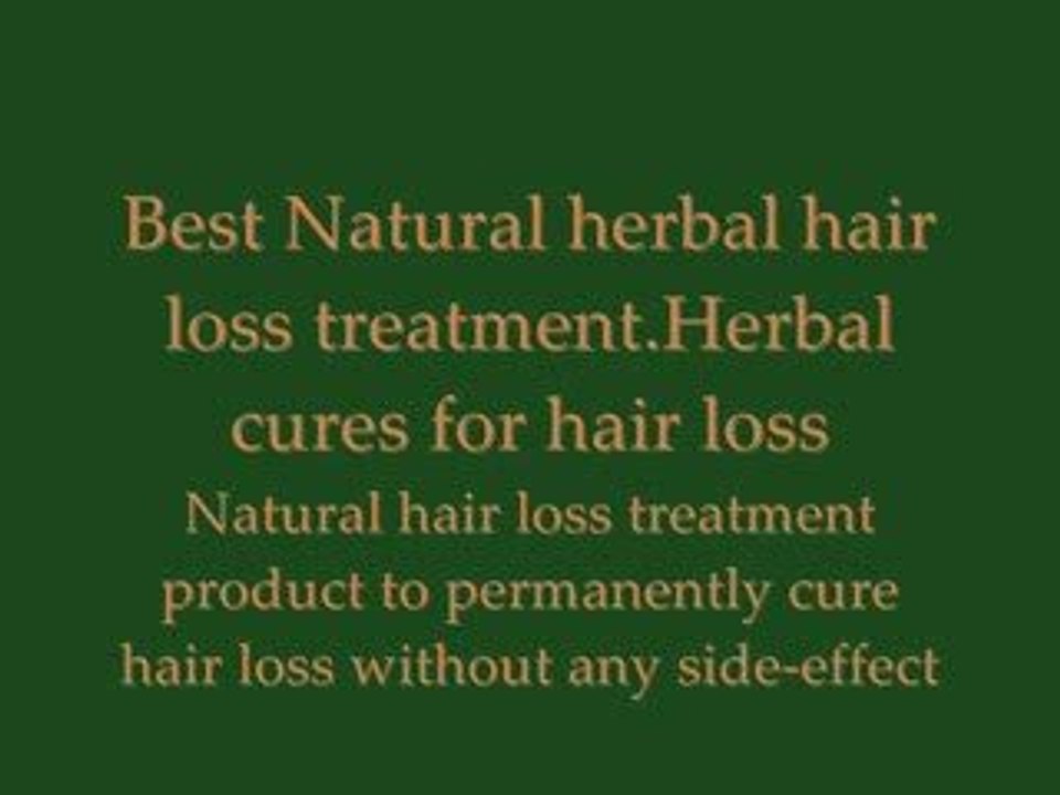 Natural herbal hair loss treatment