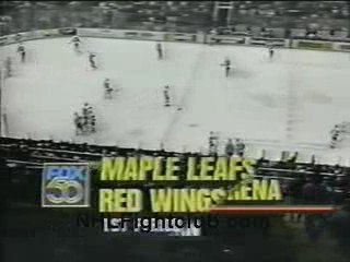 Bob Probert vs Craig Berube Red Wings vs Maple Leafs