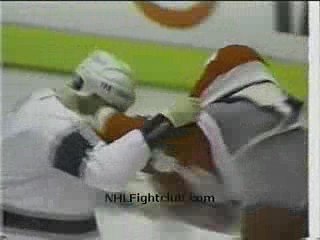 Bob Probert vs Jeff Chychrun Red Wings vs Kings