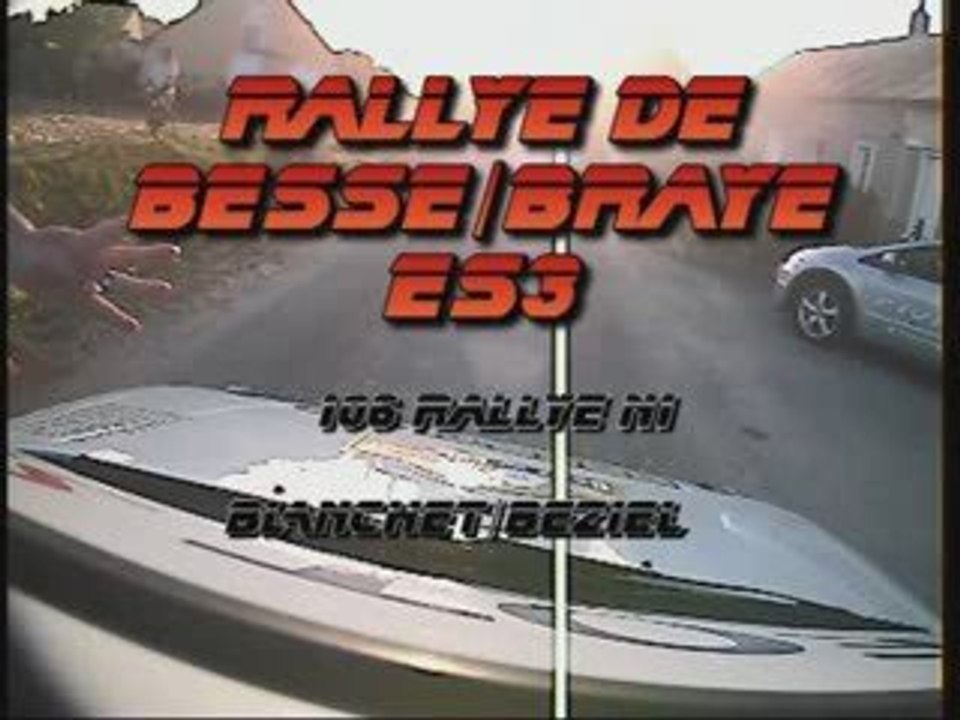 Camera embarquée rallye Besse / Braye ES3