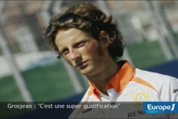Romain Grosjean est "satisfait de sa qualification"
