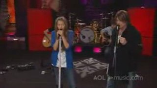 Miley & Billy Ray Cyrus - Butterfly Fly Away (AOLSessions)
