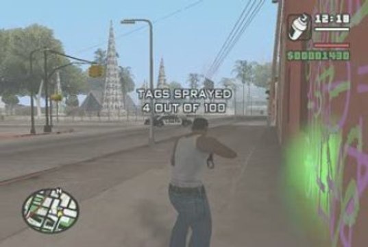 GTA San Andreas 003 Tagging up turf