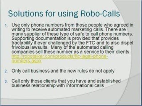 NEW FTC AUTOMATED CALLS RULES AND HOW TO SURVIVE