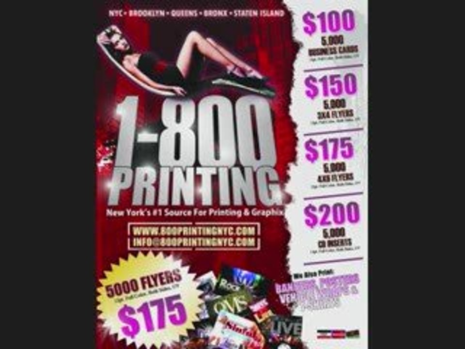 POSTCARD PRINTING NYC, CLUB FLYERS PRINT AND DESIGN, MENUS,