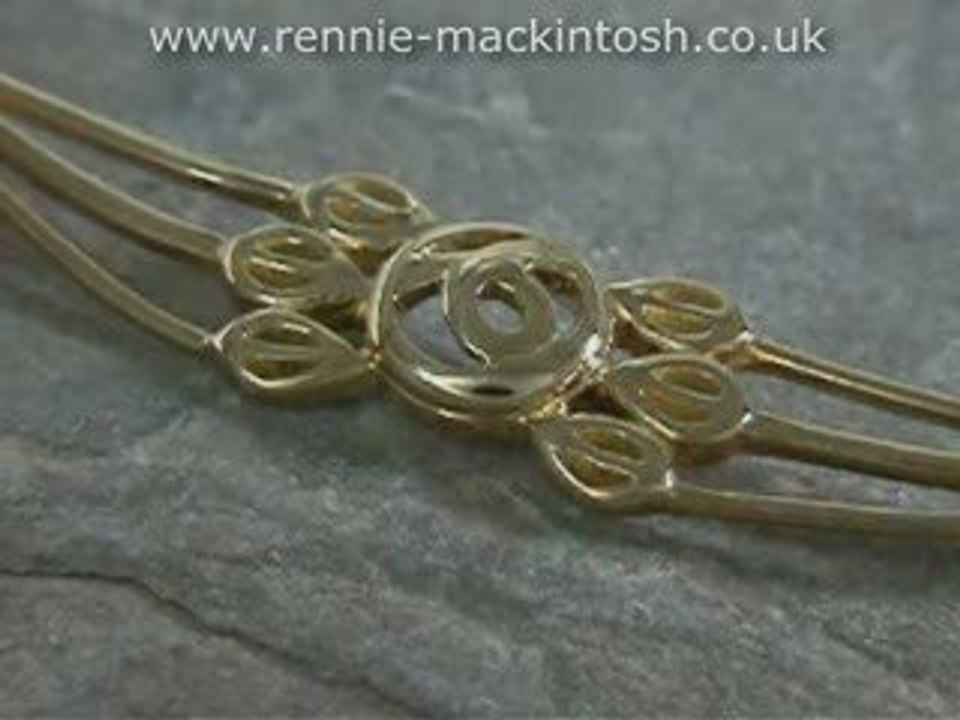 Rennie Mackintosh Necklace FEL024m1 9ct Gold