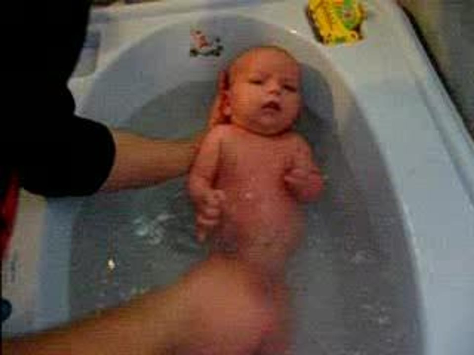 Le bain avec papa