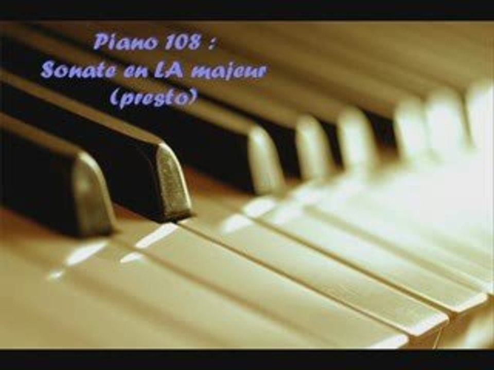 Sonate en La majeur (piano108)