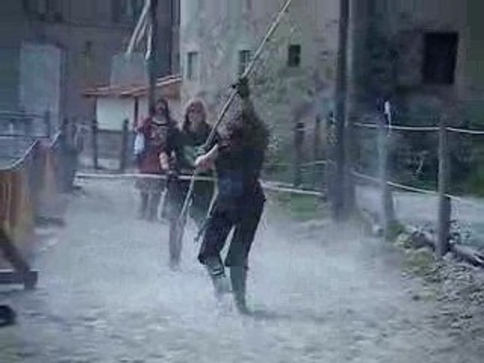 Combat bâton Marion et moi Lice