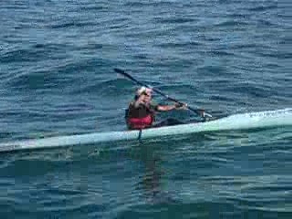 Traversée manche kayak Karine Baillet 23 août 2009