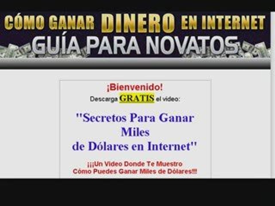 GUIA PARA NOVATOS, SECRETOS PARA GANAR DINERO EN INTERNET