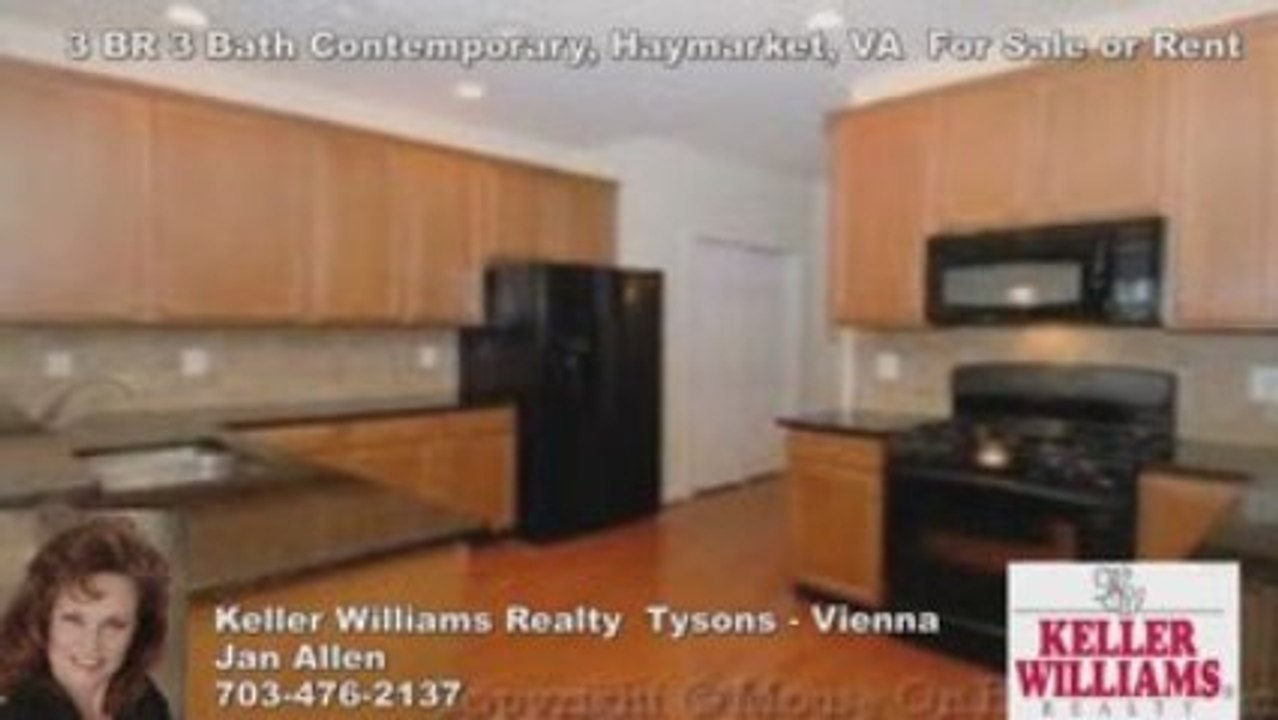 3 BR 3 Bath Contemporary, Haymarket, VA For Sale or Rent