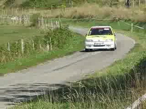 Damien Defert passage ES7 rallye des lacs 2009